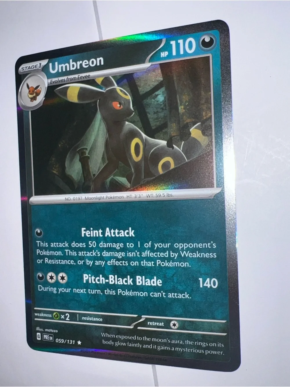 Pokemon Trading Card Back - Blue and Yellow